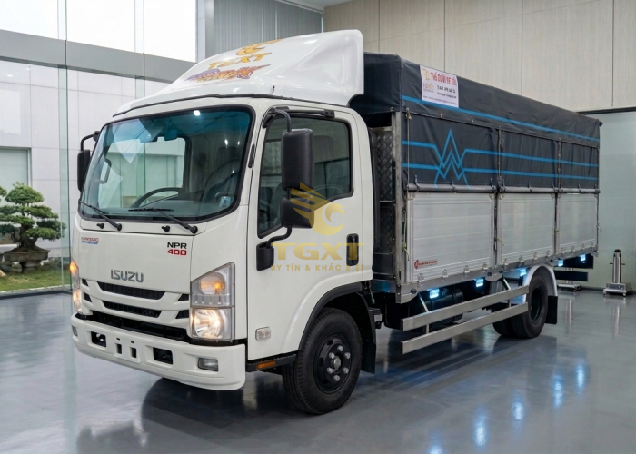 ISUZU NPR400 3T490 Thùng Mui Bạt