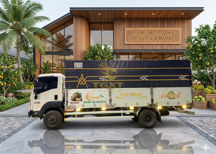 ISUZU FRR650 THÙNG MUI BẠT 6m7