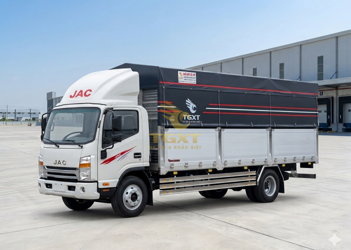 JAC N900 PLUS 9T Thùng Mui Bạt Nâng Cấp