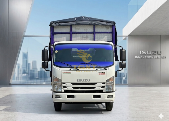 ISUZU NPR350 2T490 Thùng Mui Bạt Bửng Nâng