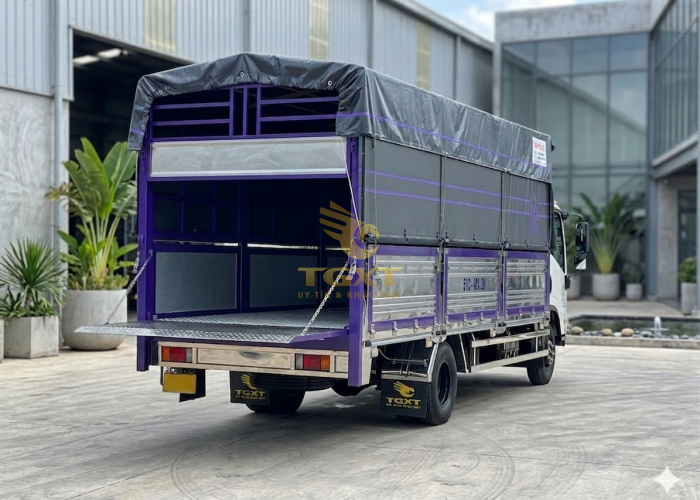 ISUZU NPR350 2T490 Thùng Mui Bạt Bửng Nâng